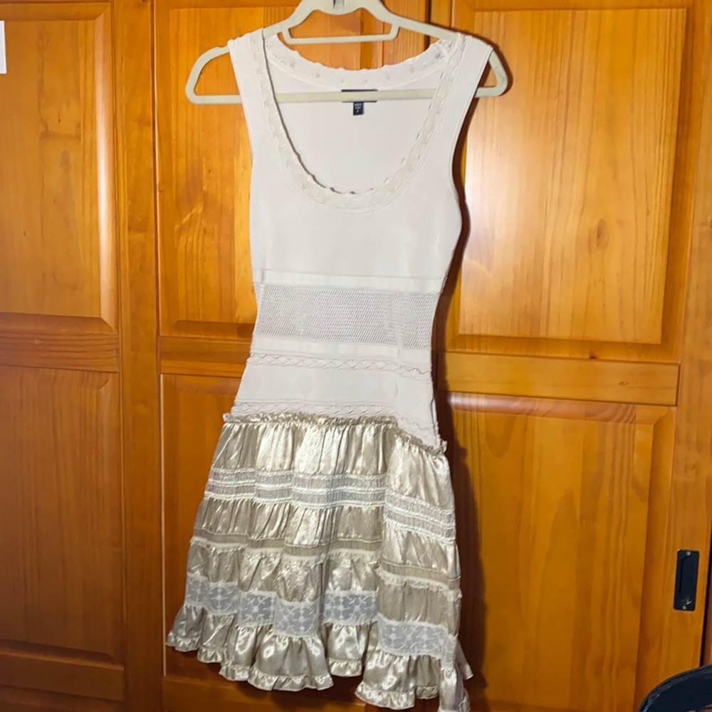 Bebe Dress with a mesh midsection